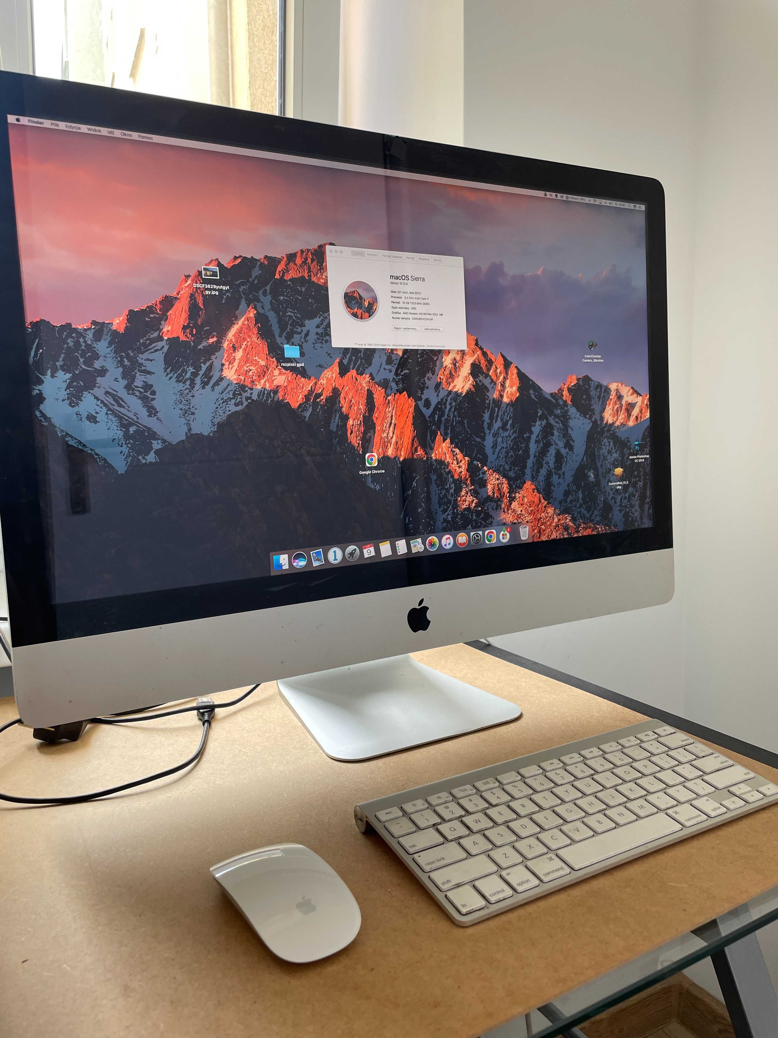 iMac i7 16gb ram + klawiatura i myszka 2011