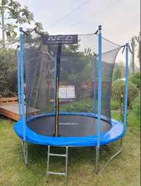 TRAMPOLINA OGRODOWA duża trampolina na ogród działkę 252cm