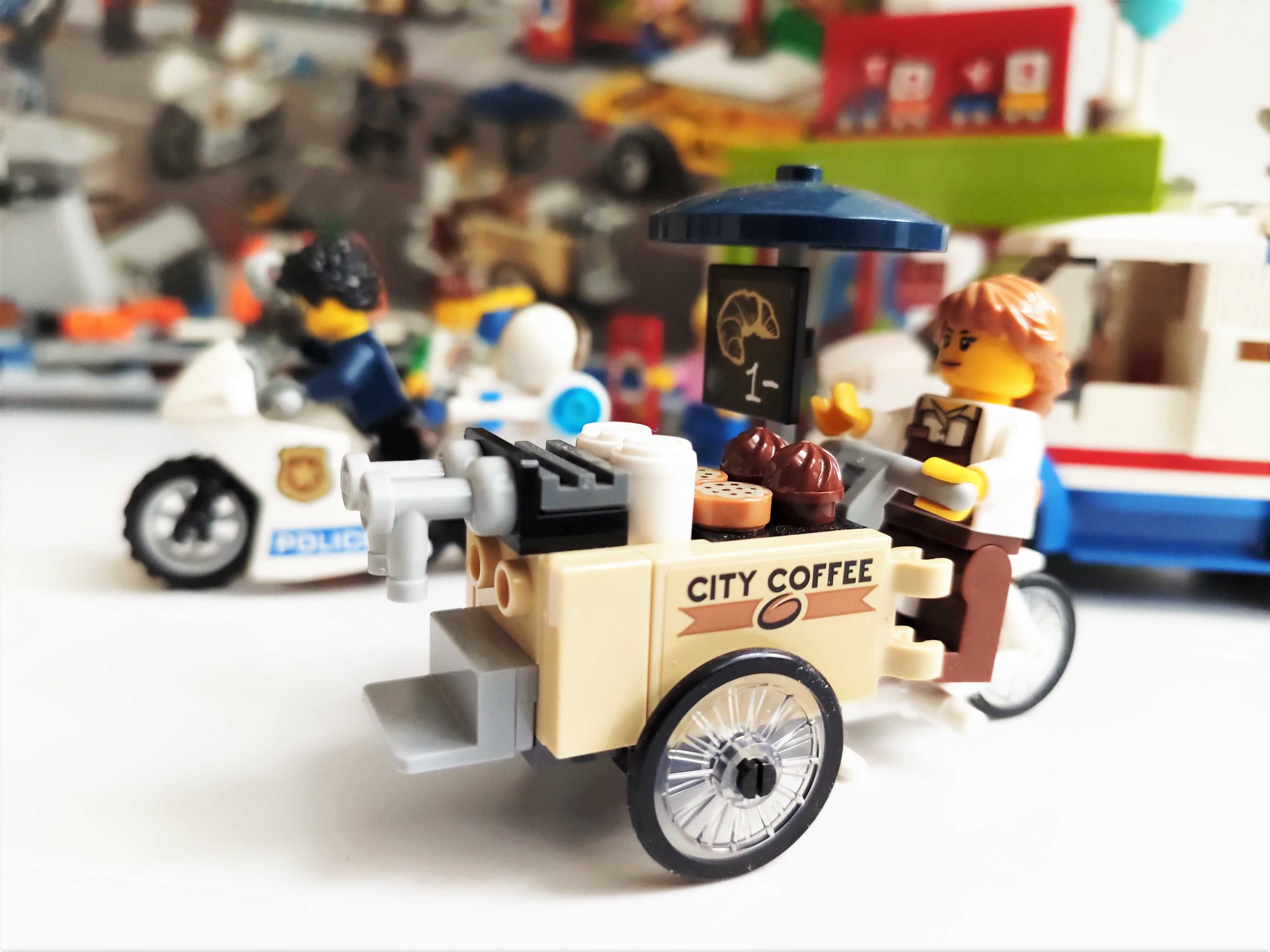 Lego City 60233 Donut shop opening открытие магазина (100% повний)