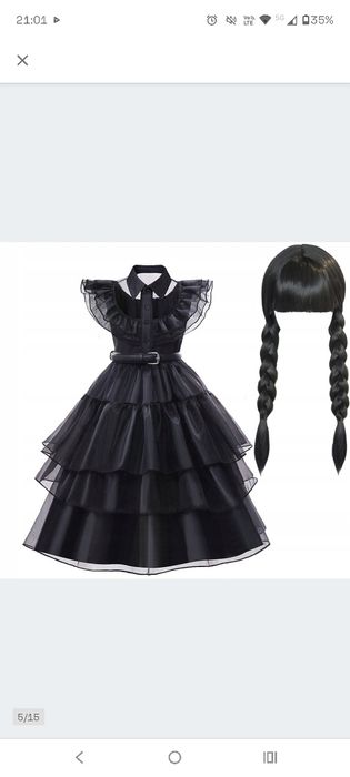 Strój karnawałowy wednesday