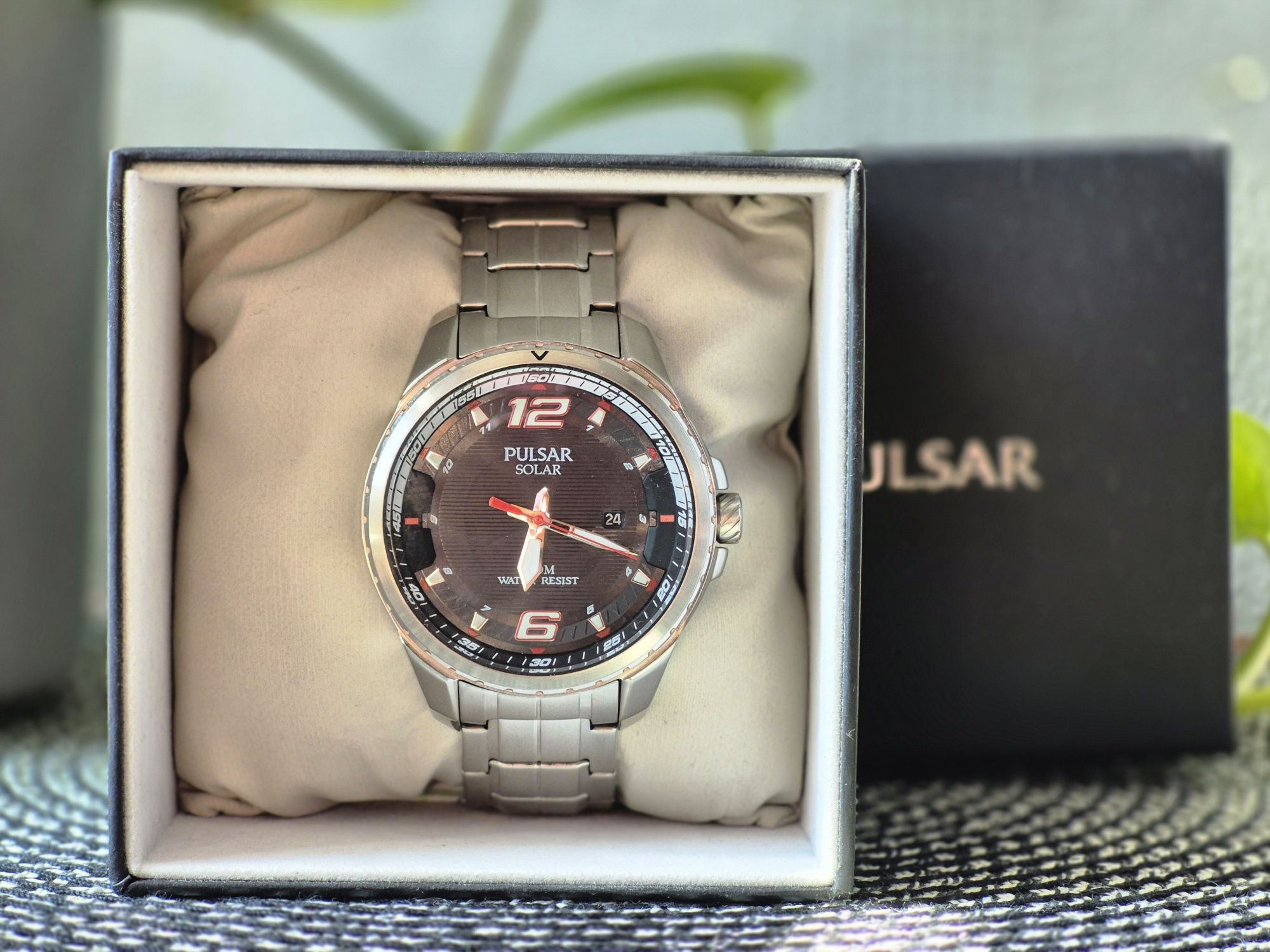Męski zegarek solarny Pulsar Solar AS32 super stan