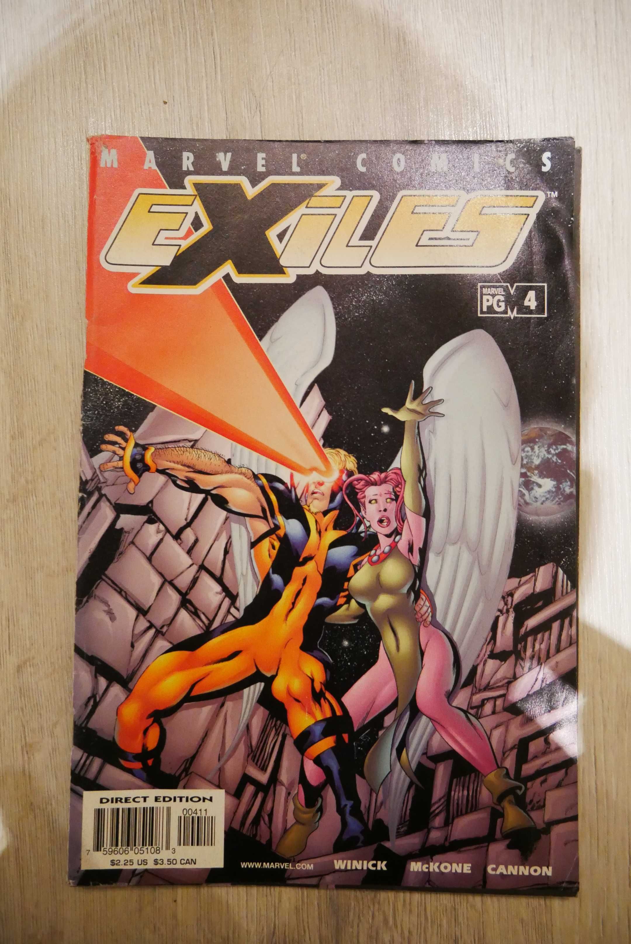 Komiks Exiles (2001 series) #4 po angielsku z 2000 roku, stare komiksy