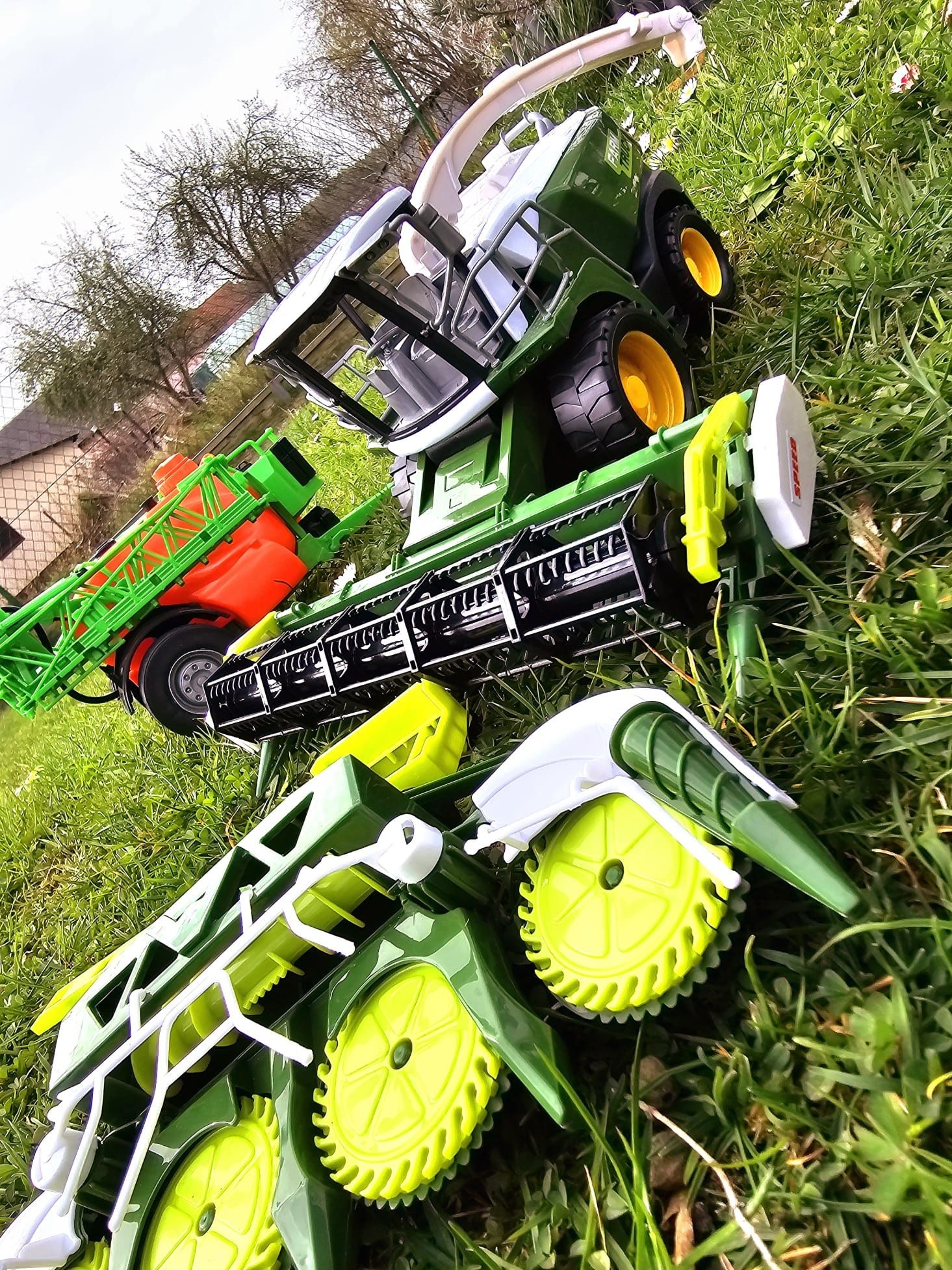 Nowy duży zestaw Maszyny Rolnicze + Kombajn - zabawki