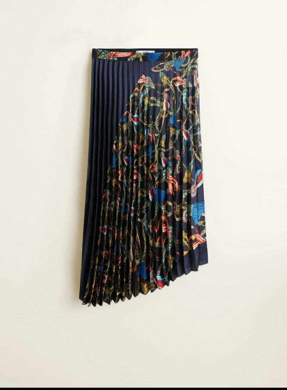 Ассиметричная плиссированная юбка Манго, размер 36-38-40 (м)