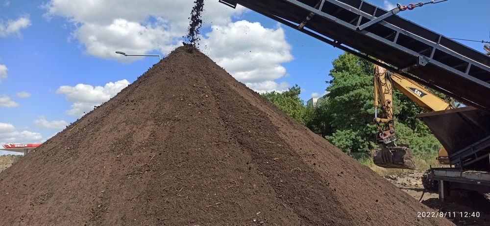 Ziemia ogrodowa przesiewana czarnoziem grys gruz piasek