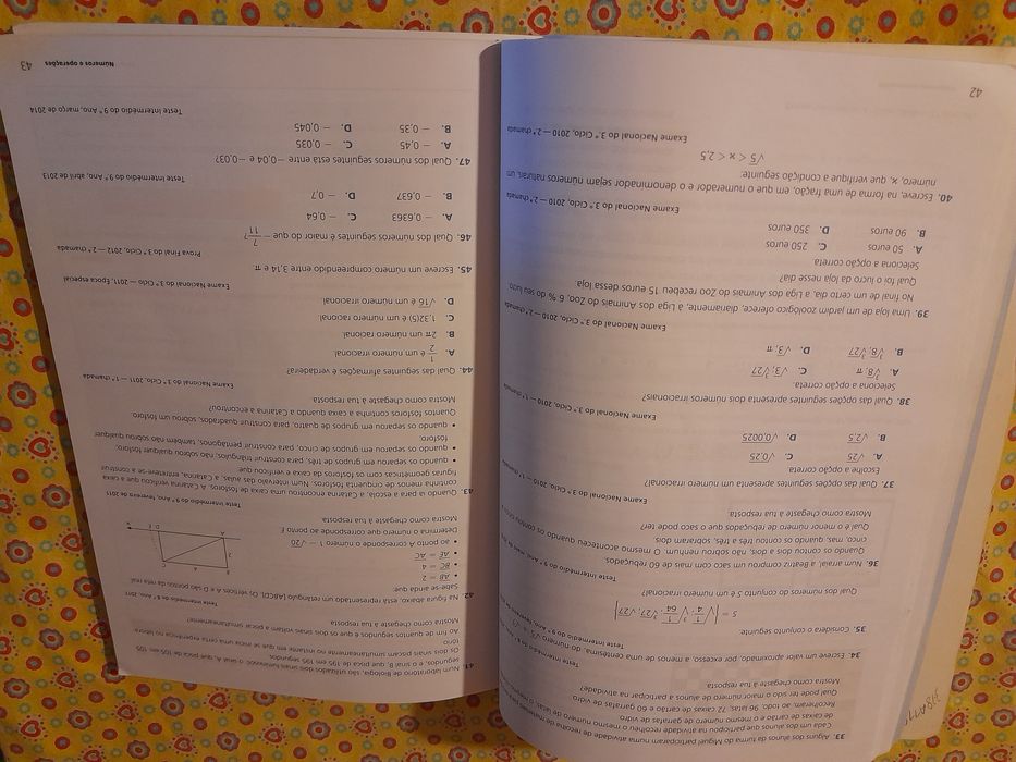 Caderno atividades- Projetos Desafios- Matemática 9 ano- Santillana