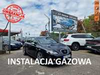 Seat Leon 1.6 Benzyna + LPG 102 KM, Klima, Bluetooth, Kubełki, Hak, Tempomat,DVD