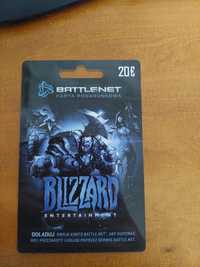 Karta podarunkowa 20€ battle.net Blizzard(Diablo, ModernWarfare,Overwa