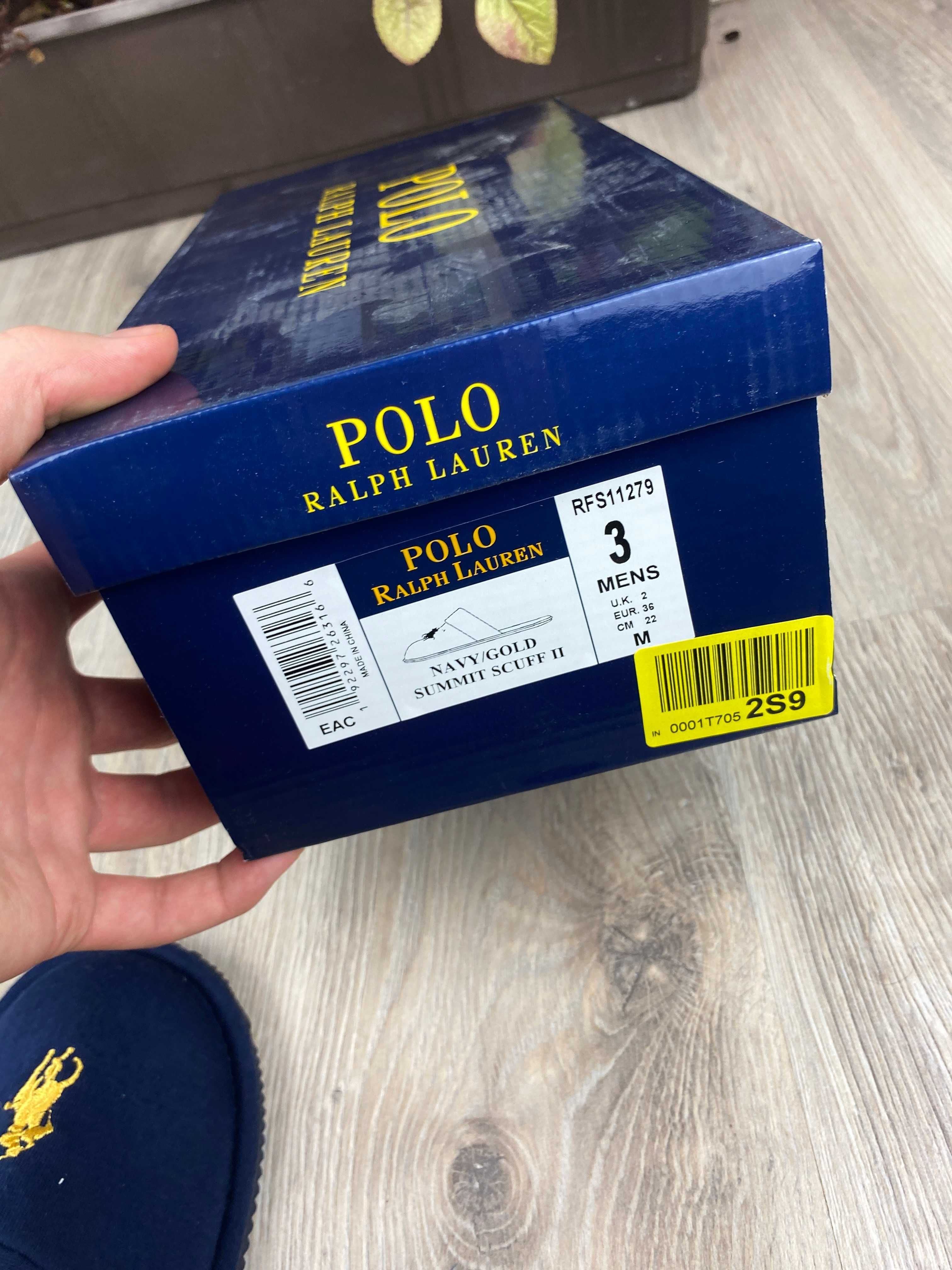 granatowe żółte buty kapcie polo ralph lauren r. 36 nr. 63