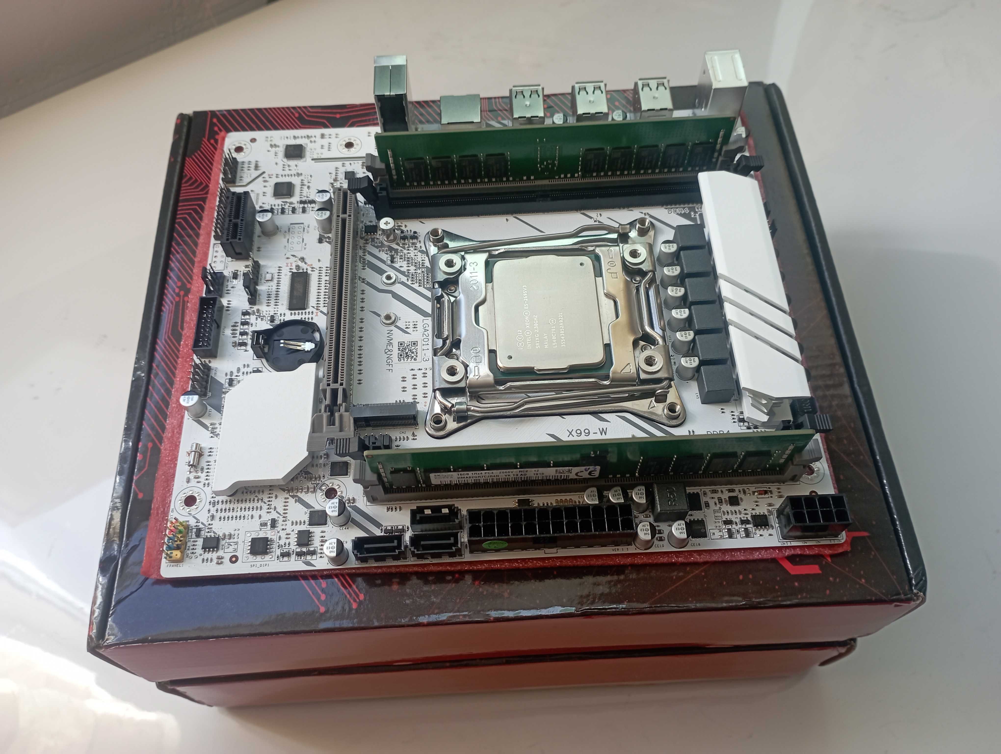 Потужний ігровий комплект мать + xeon 2695v3 + ddr4 16gb