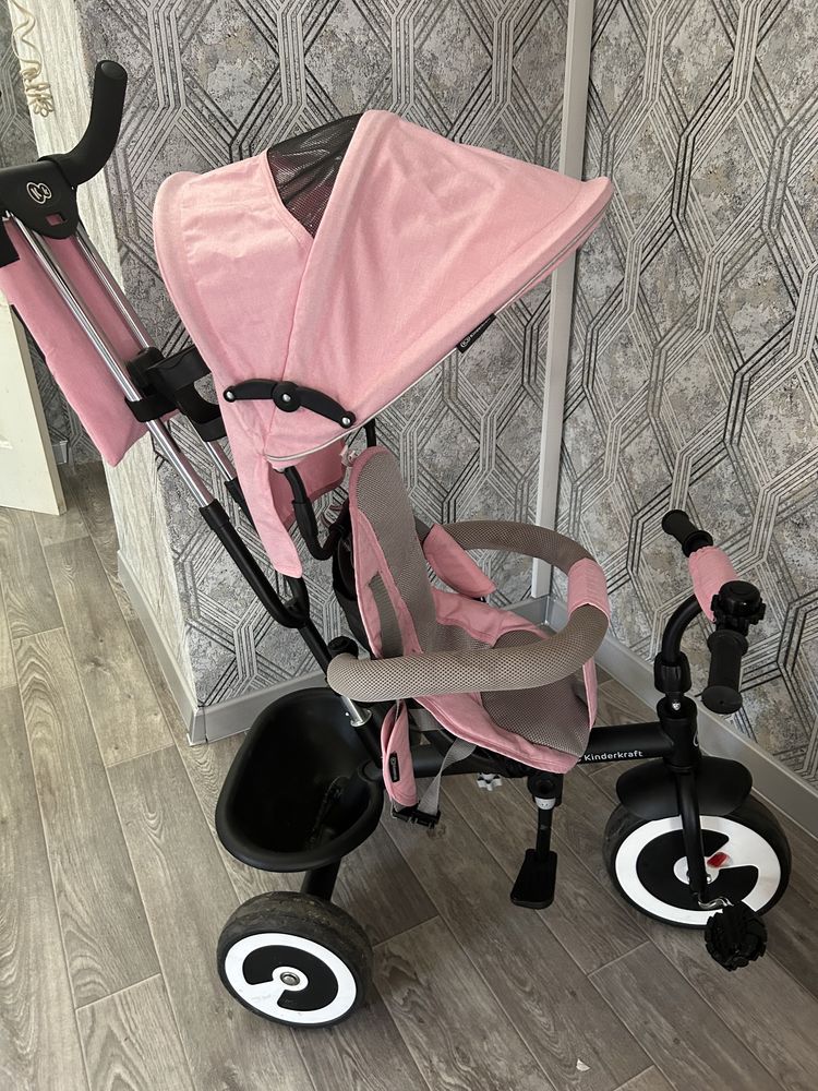 Триколісний велосипед Kinderkraft Aston Pink