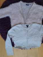 Kardigan i sweterek rozpinany na ok. 3 - 4 lata
