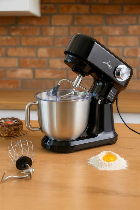 Robot planetarny kuchenny Mikser • 3x mieszadła • Duża misa •