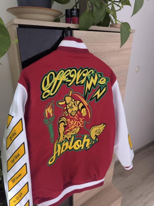 Kurtka Bejsbolowka Off White rozmiar S