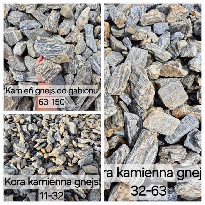 kora kamienna gnejs otoczak żwir granit bazalt piasek dalmatyńczyk