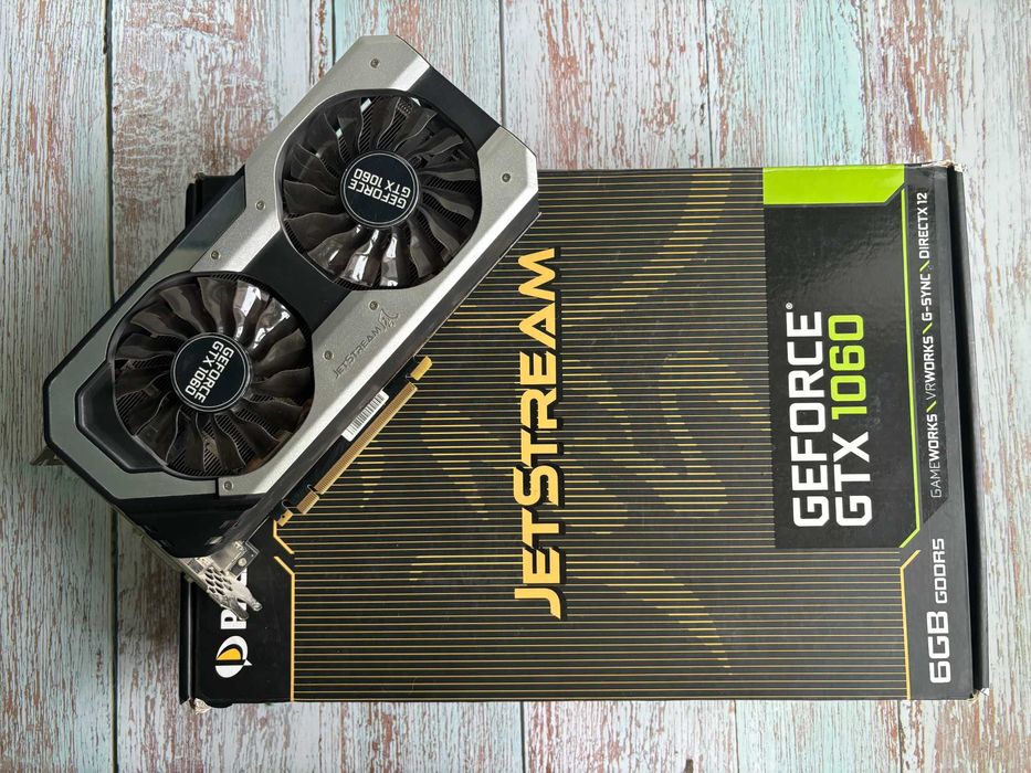 Відеокарта GeForce Palit JetStream GTX 1060 6Gb, видеокарта 1060 GDDR5
