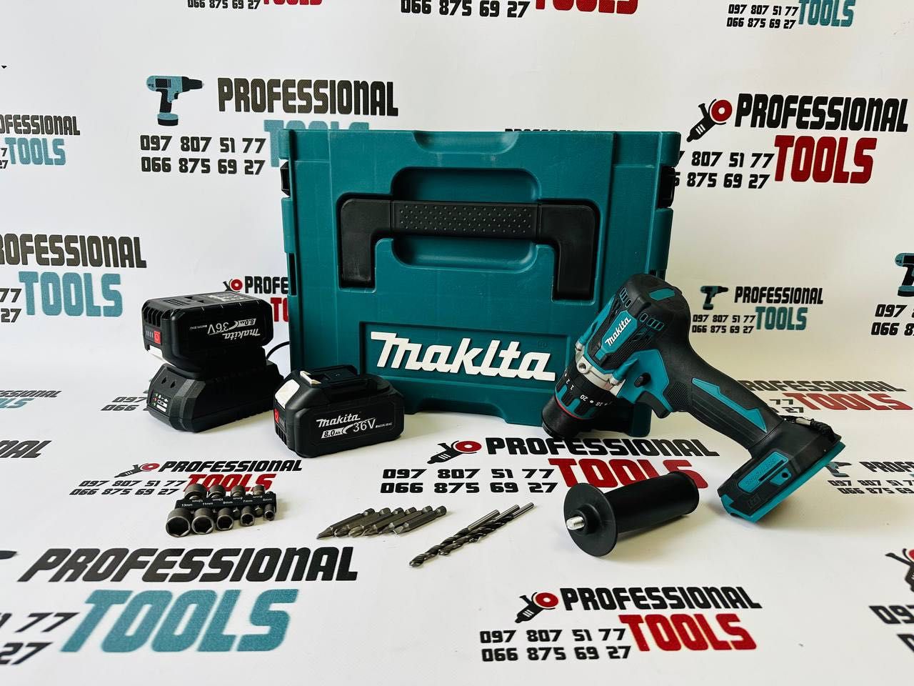 Аккумуляторный Шуруповерт Makita DHP485 36V8A Акумуляторний Шурупокрут