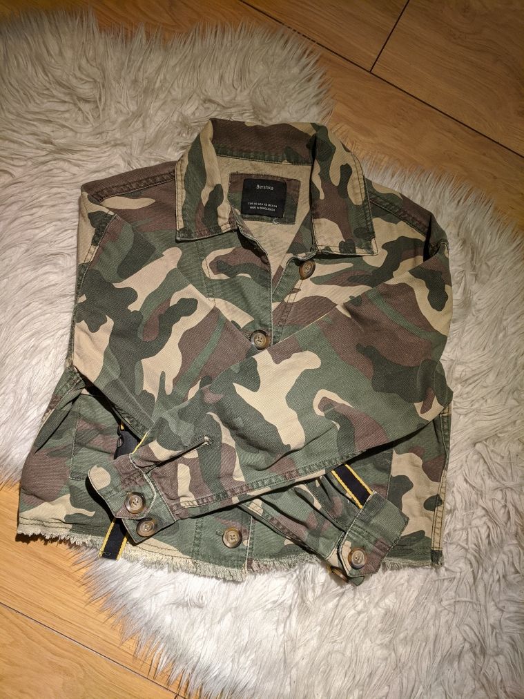 kurtka jeansowa crop moro XS