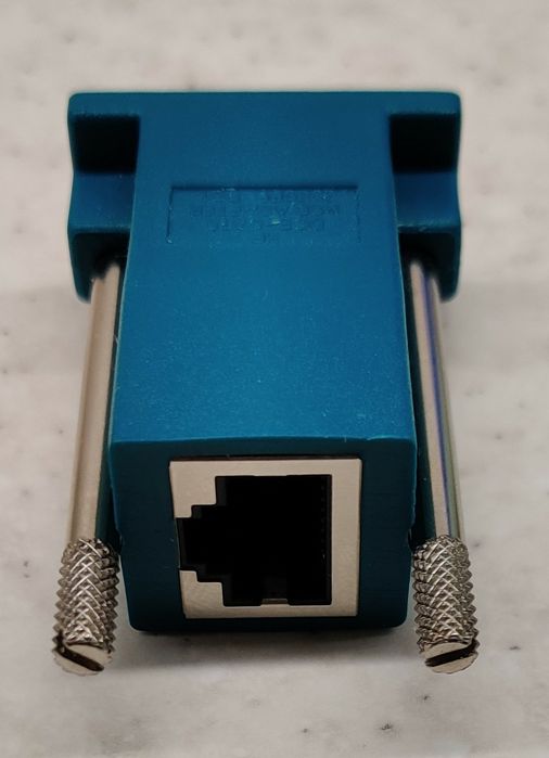 Serial Adapter RJ45-DB9 DCE-CAT5 HP p/n 393986-001