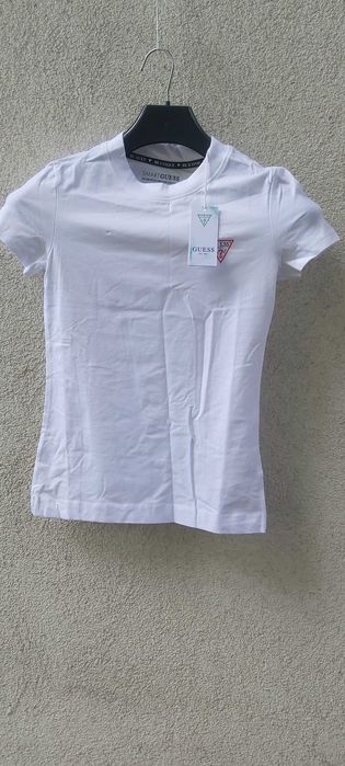 NOWA Koszulka biała GUESS tshirt xs a067