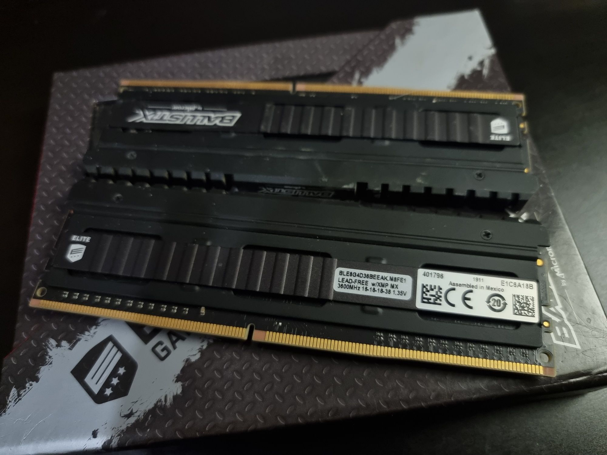 RAM Ballistix Elite 16GB DDR4 3600mhz Cl16