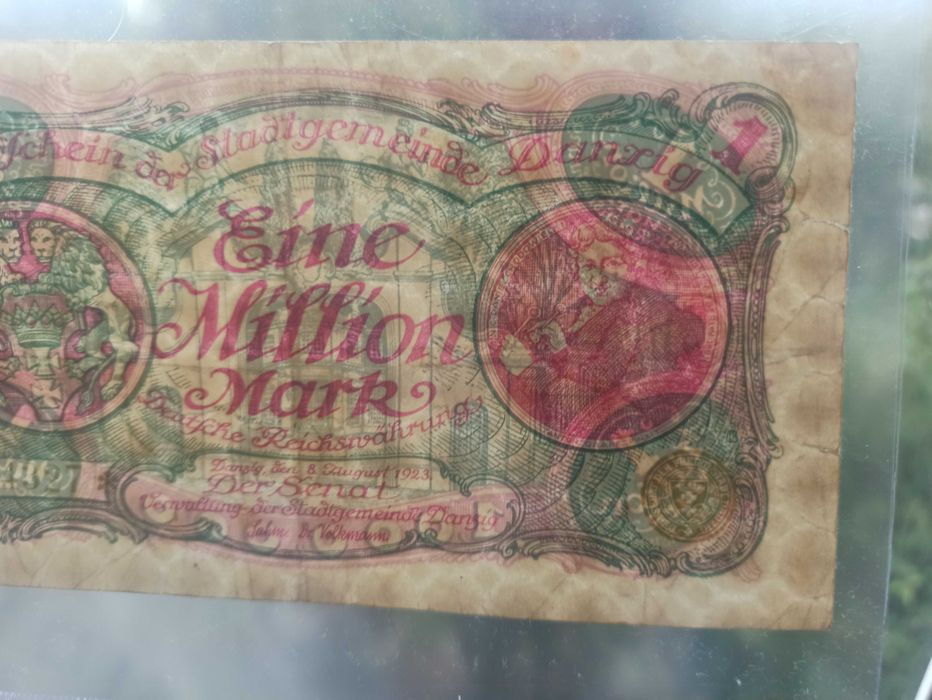 Wolne Miasto Gdańsk banknot 1 milion marek 1923r.