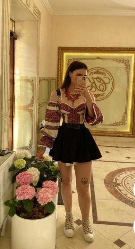 Корсет вишиванка з рукавами