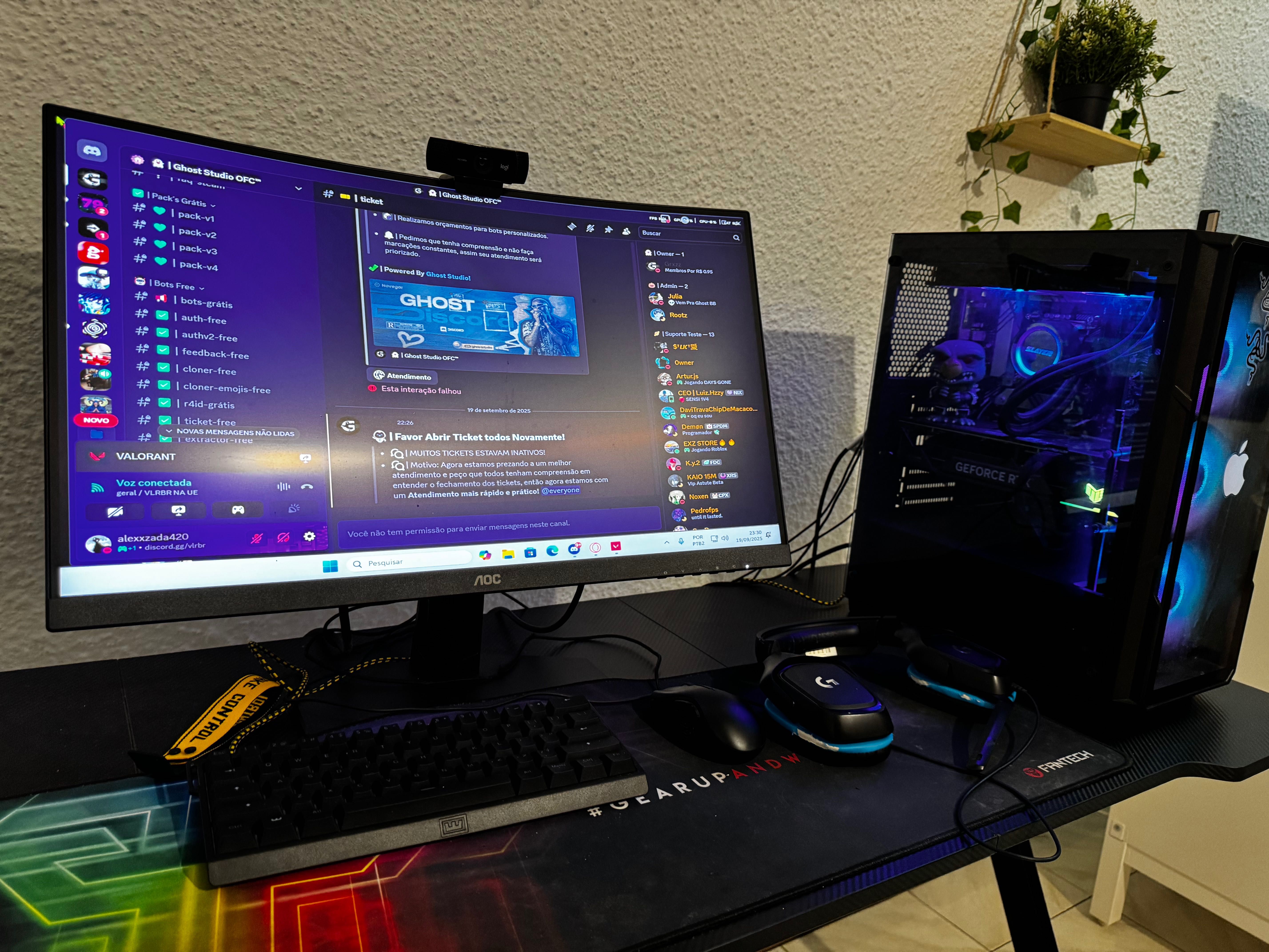 PC Gaming 4070Ti + Setup (Monitor Curvo, cadeira, perifericos)