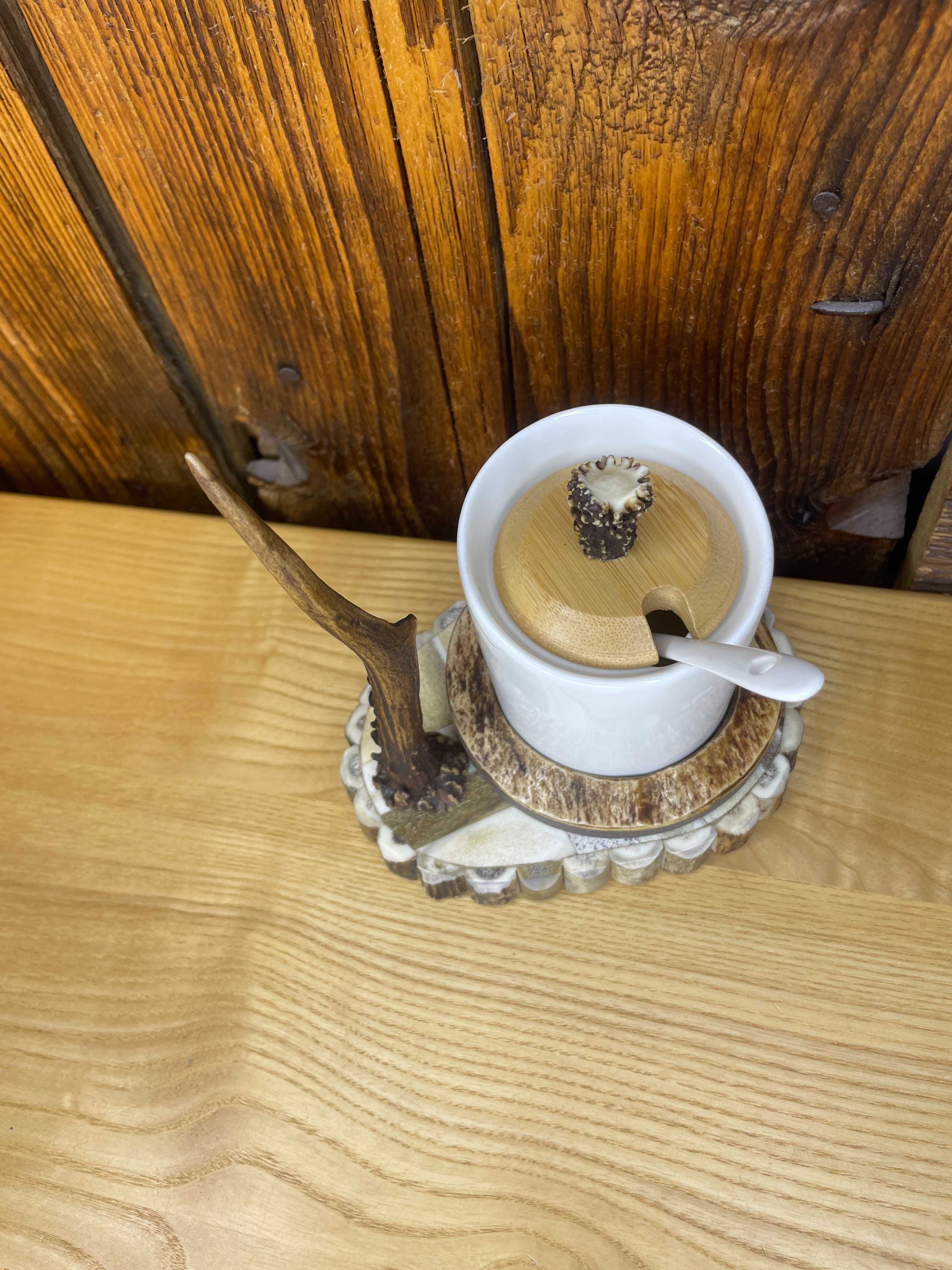 Cukiernica z poroża handmade prezent poroże jeleń łoś P329