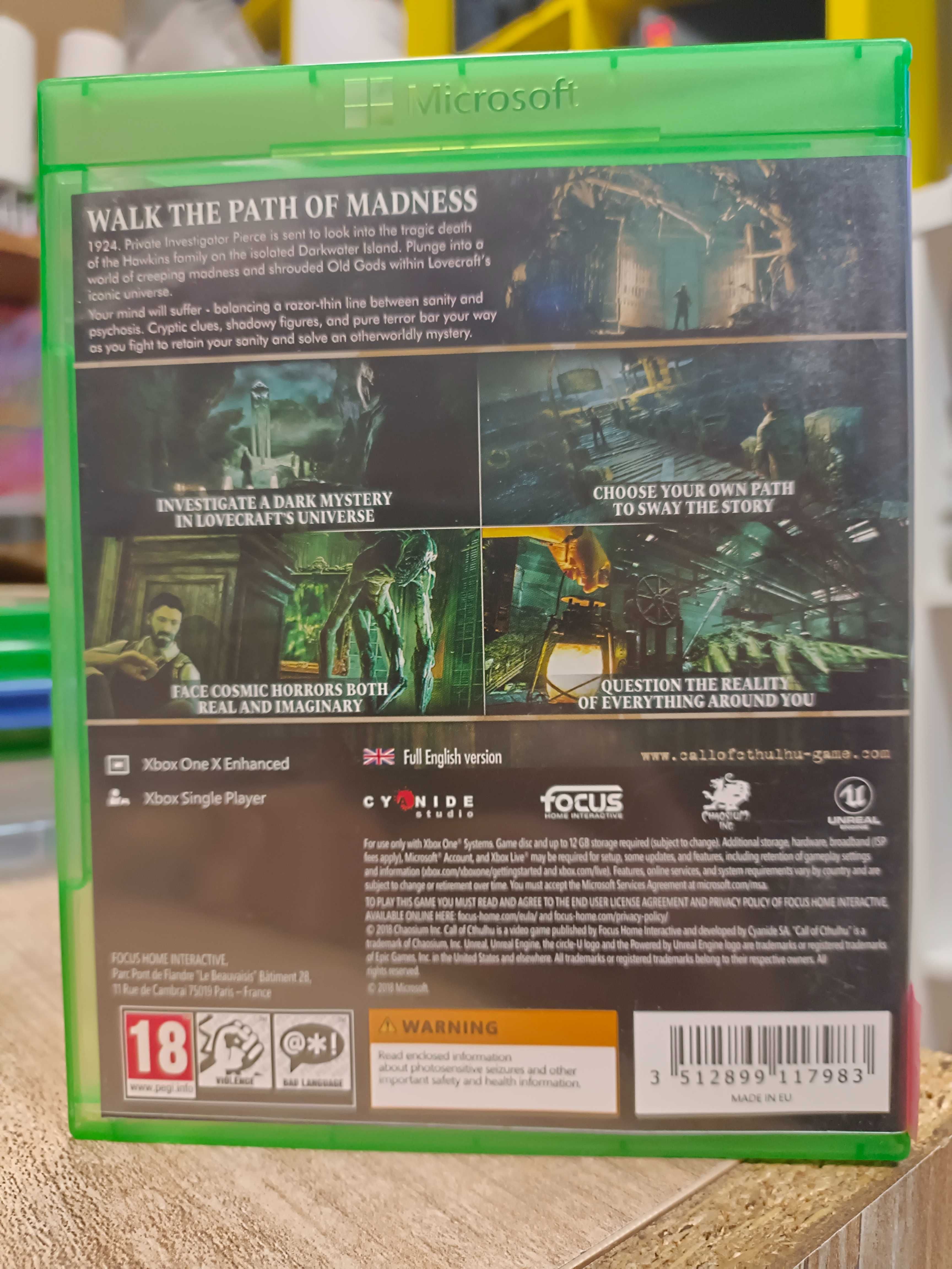 Call of Cthulhu XBOX ONE, Sklep Wysyłka Wymiana