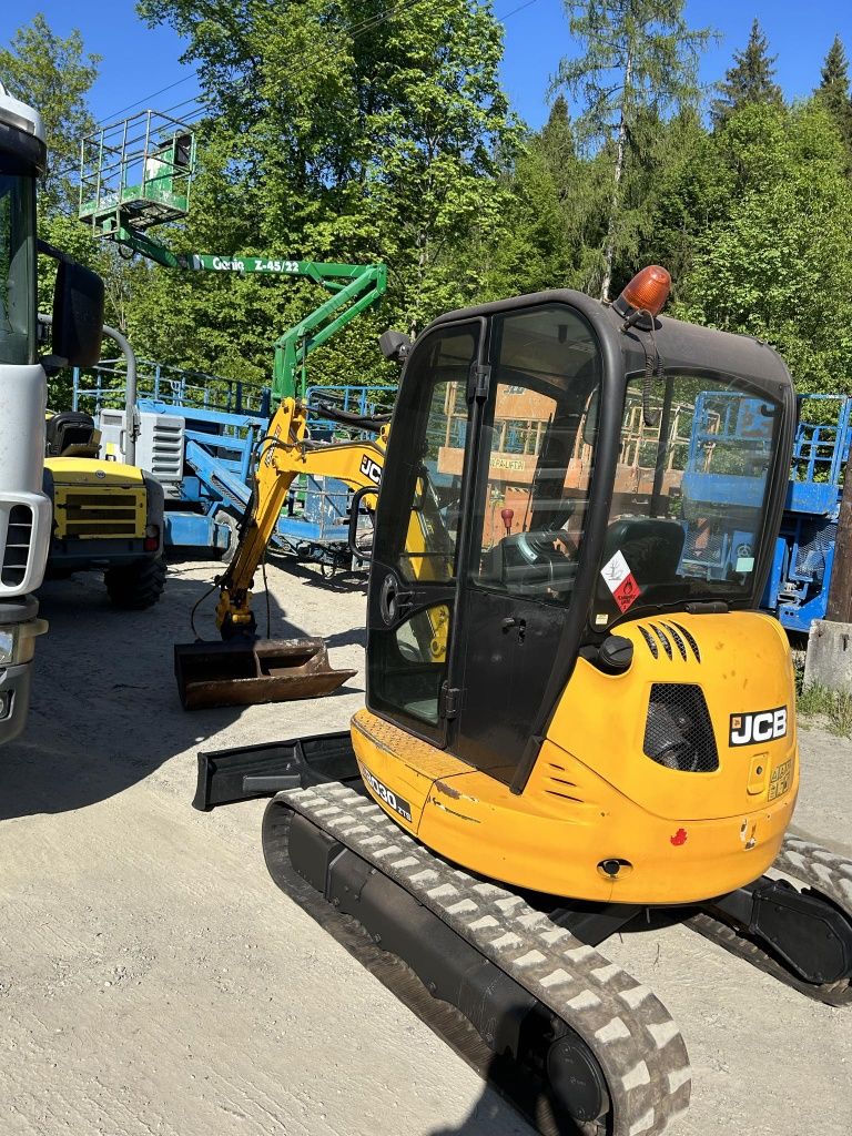 Wynajem mini koparki JCB 8030, ubijarki WACKER NEUSON DPU 6555