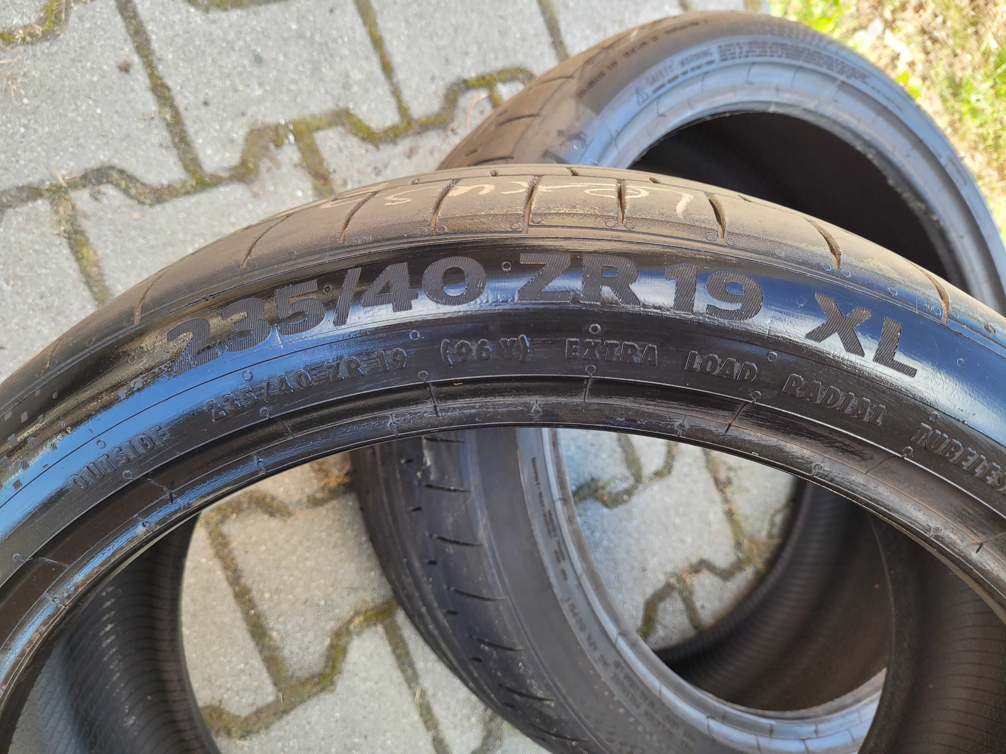 Opony Continental SportContact 6 235/40 zr 19 xl 2szt.lato