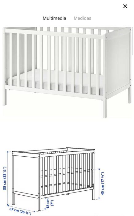 Łóżeczko IKEA dla niemowlaka