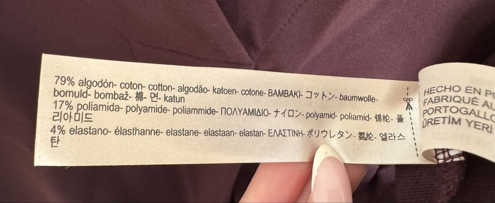 Sukienka damska bordo burgund bawełna Massimo Dutti rozmiar M