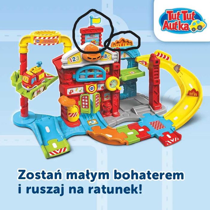 zestaw VTech Tut Tut Remiza Strażacka 60813