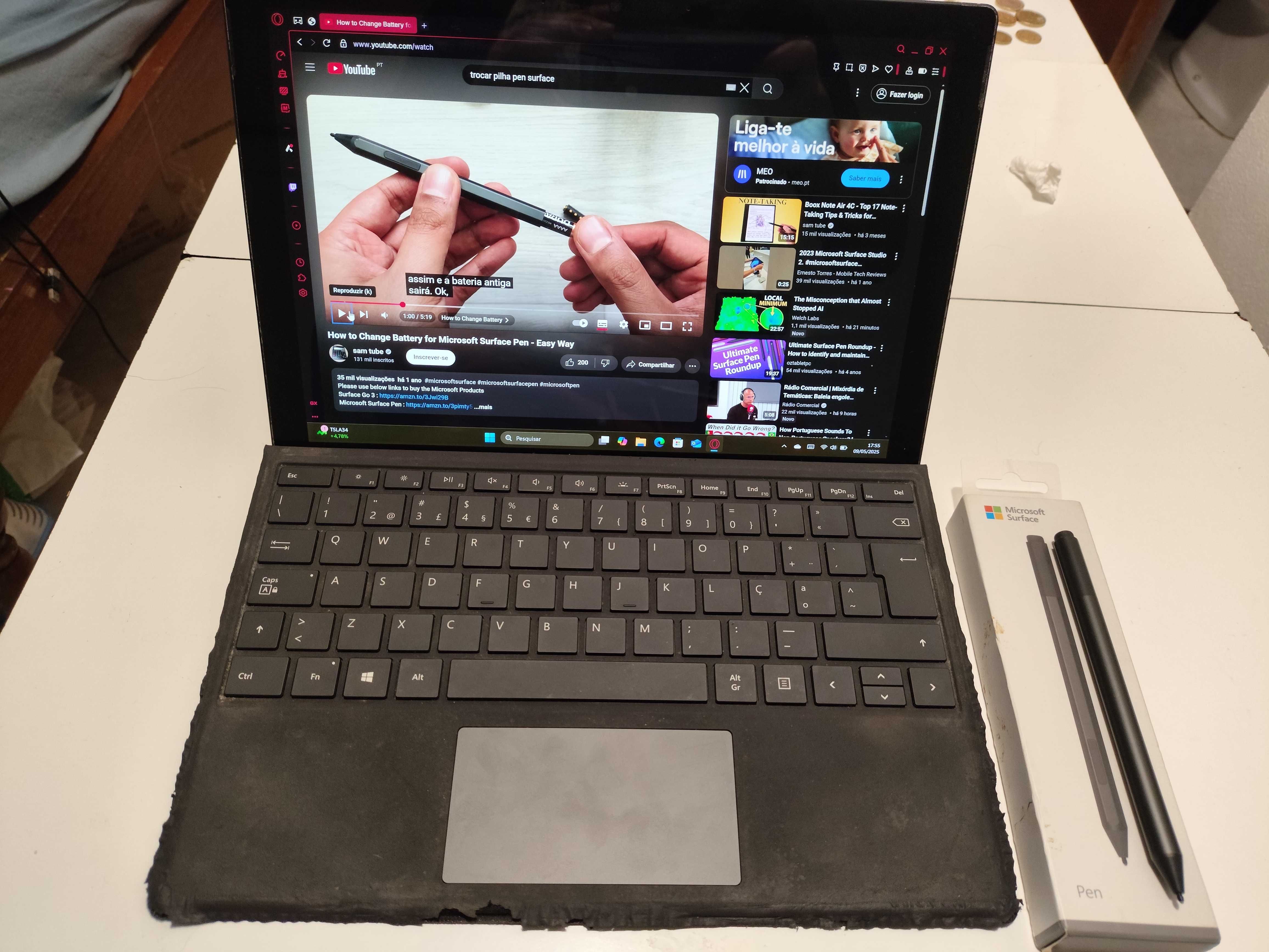 Notebook 2 em 1 Surface Pro 7 – i5, 8GB, SSD 256GB + Acessórios
