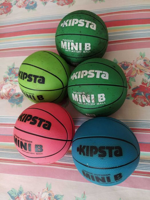 5 Mini Bolas de Basquetebol ou Futebol Kipsta Mini B