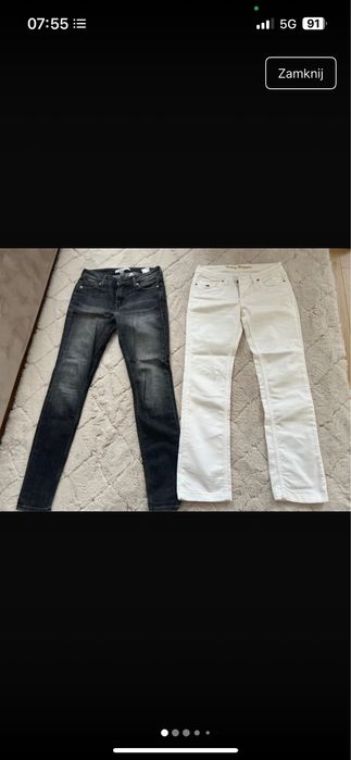 Jeansy Calvin Klein, Tommy Hilfiger- rozm.27