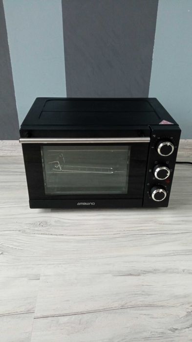 Mini piekarnik elektryczny AMBIANO 1200W z termoobiegiem oraz timerem