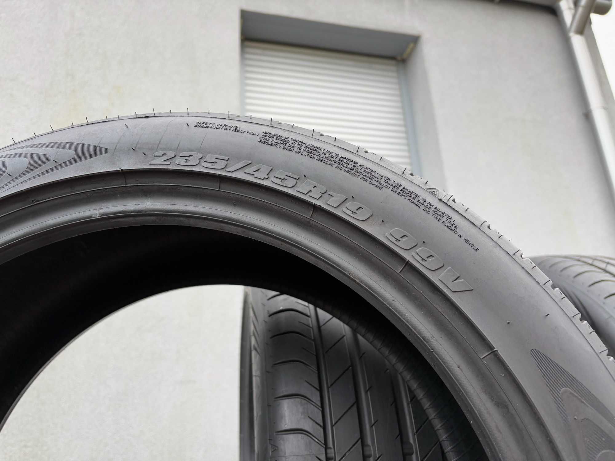 4szt letnie 235/45R19 Dunlop DMO! 7mm 100% bieżnika 2023r L32 gwarancj