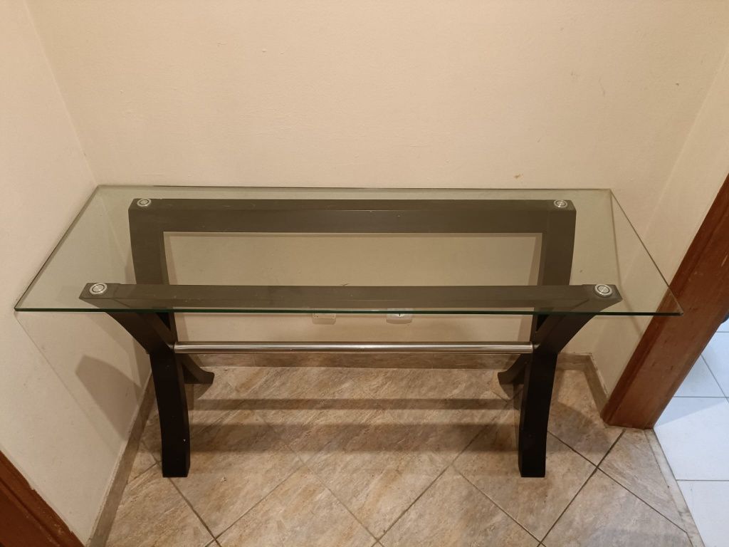 Mesa de entrada de vidro