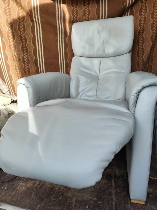 Fotel skórzany na pilota