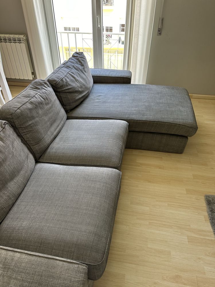 Sofa Ikea 3 lugares com Chaise Long