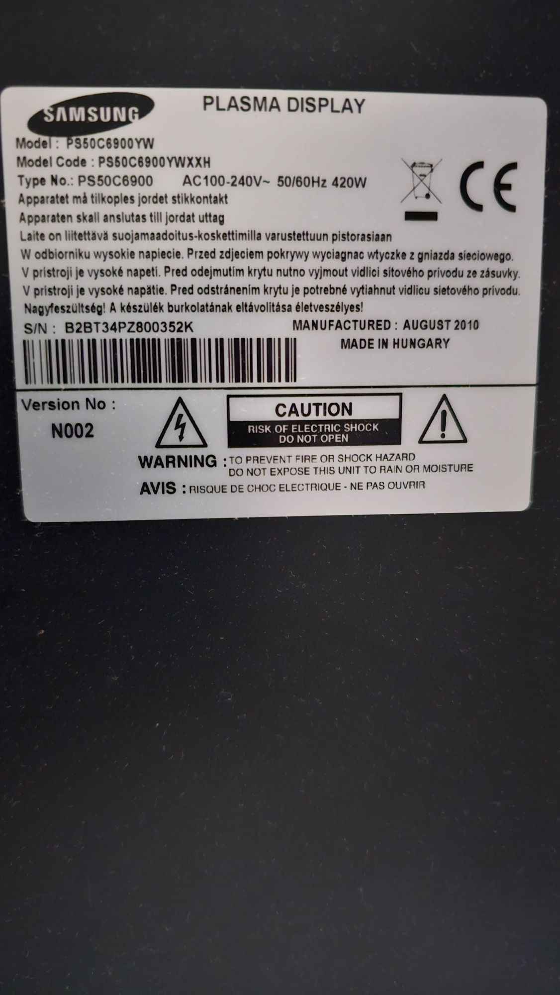 Telewizor 3D Samsung 50 cali, okulary 3D