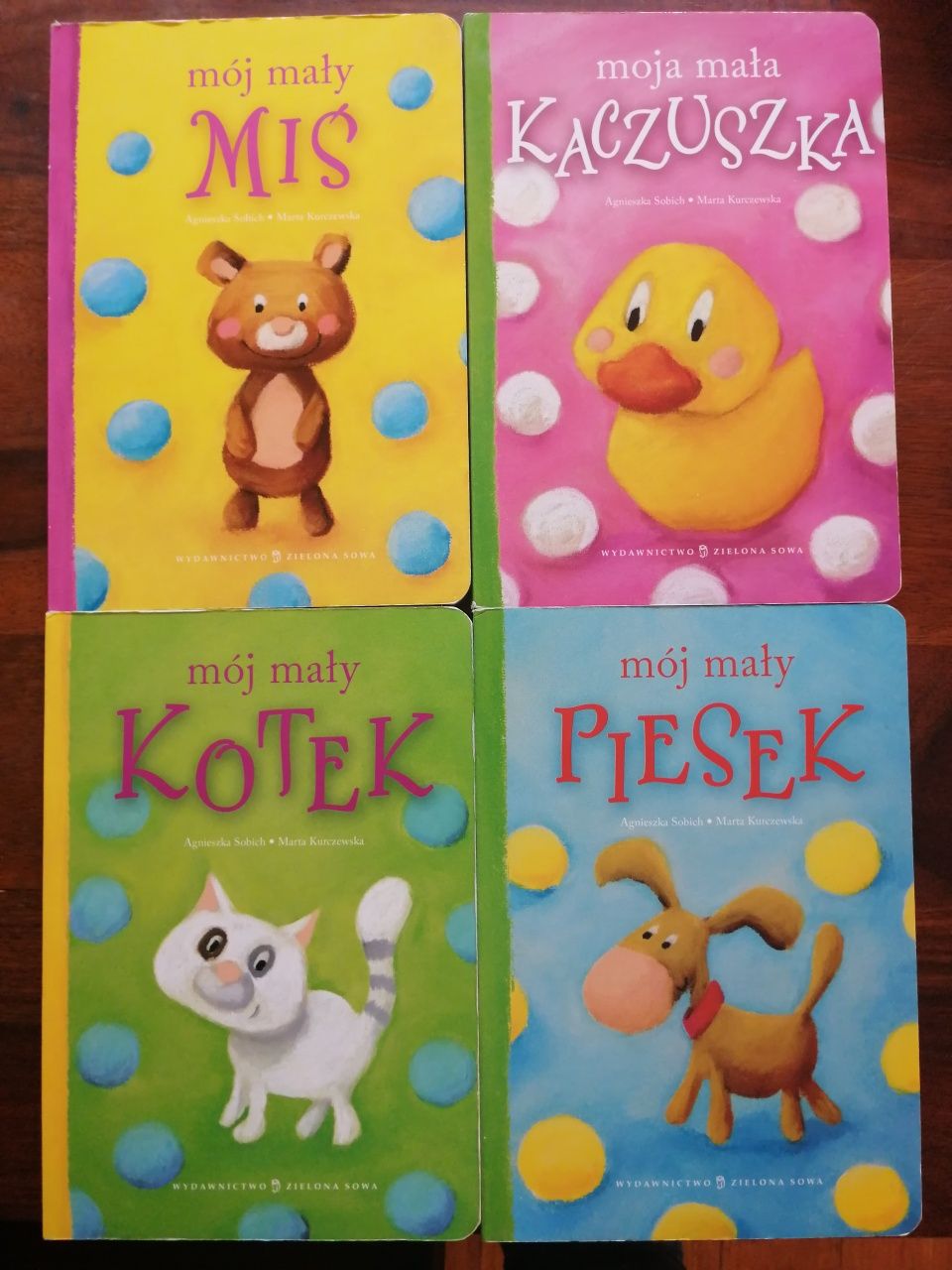 Zestaw książeczek: Moj mały miś, piesek, kotek, Moja mała kaczuszka