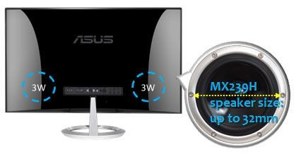 Asus Designo MX239H 23" IPS - Audio Bang & Olufsen 6W - 2x HDMI