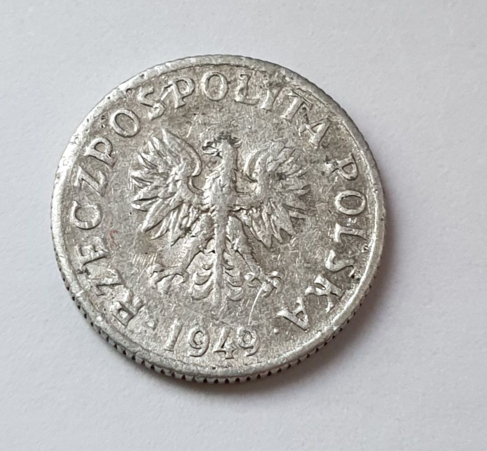 1 grosz 1949 PRL moneta bzm - pamięta swoje czasy