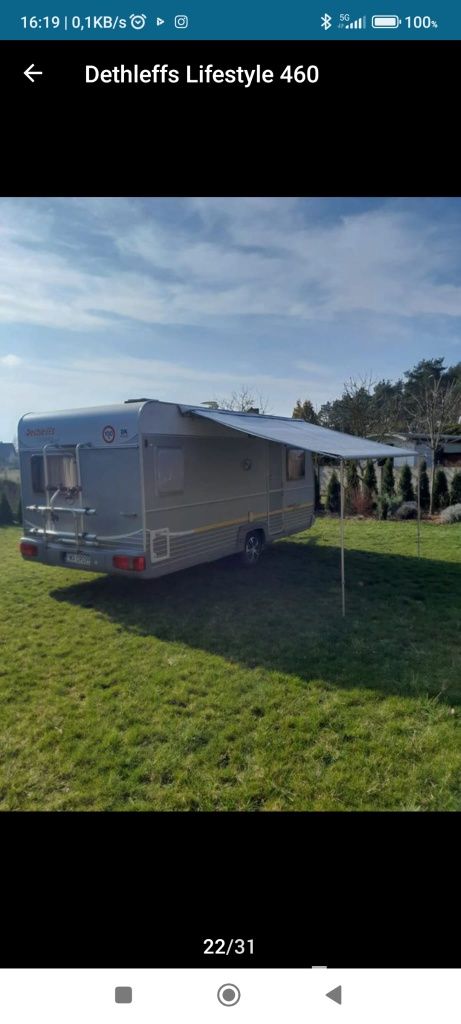 Dethleffs Camper Lifestyle 2003 zadbana, mover, roleta, przeddsionek
