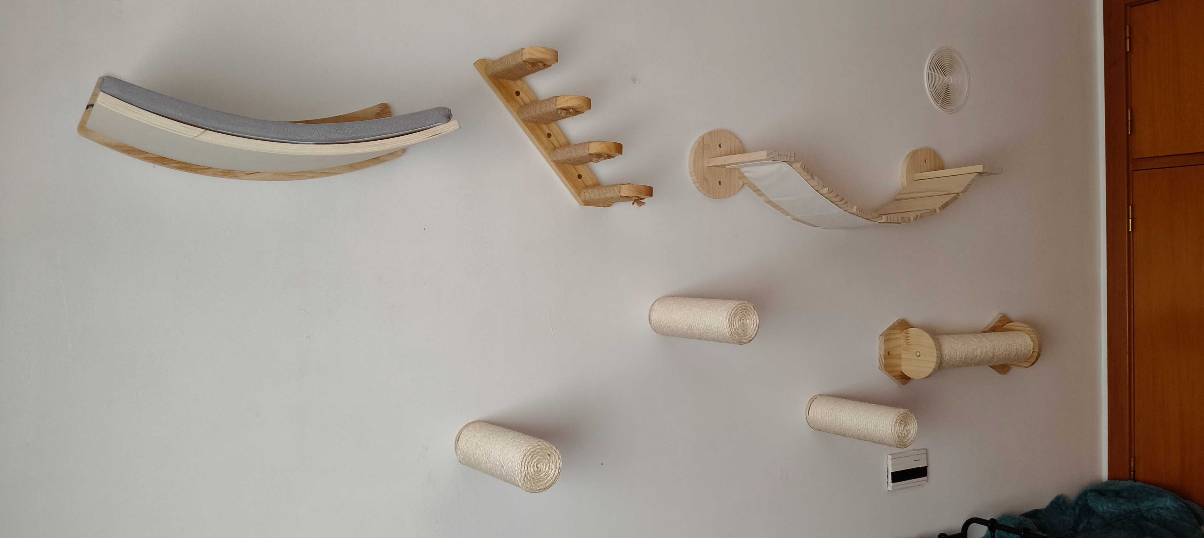 Playground/circuito de parede para gatos