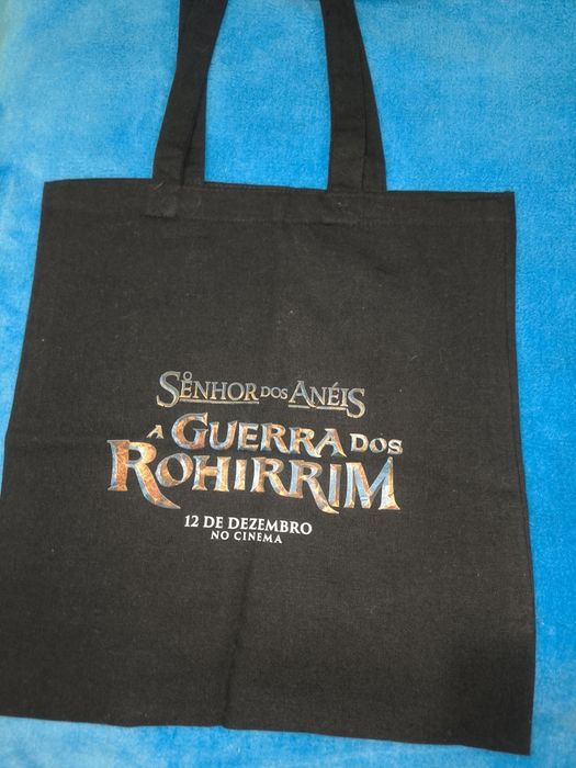 Tote bag + 2 mapas do o senhor dos anéis a guerra dos rohirrim